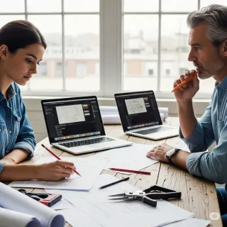 Two counsels are engaged in a due diligence session