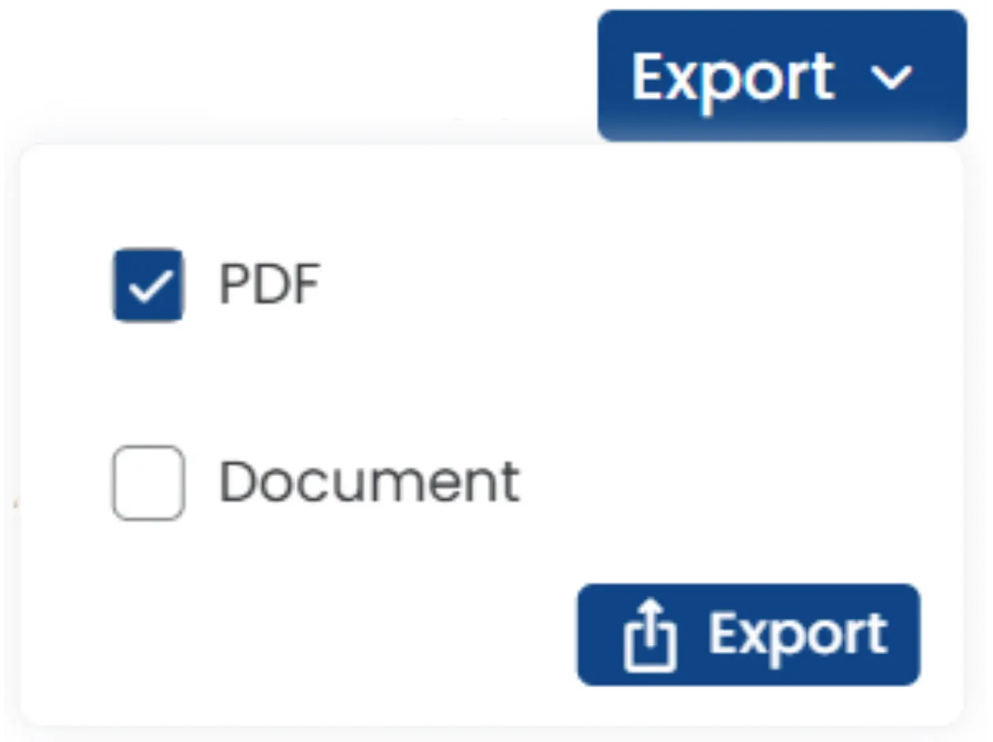 Export Functionality