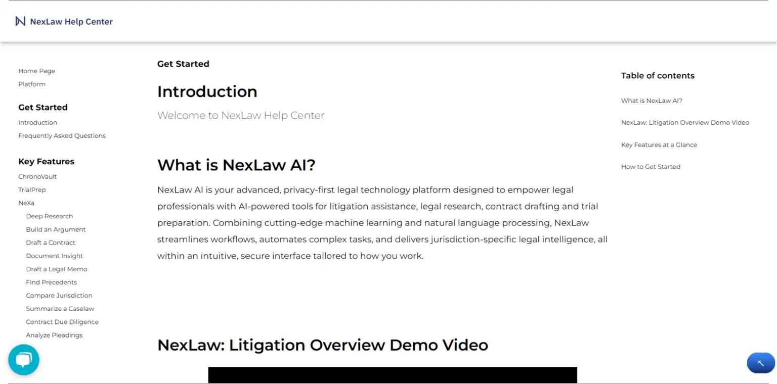 AI-powered legal technology interface