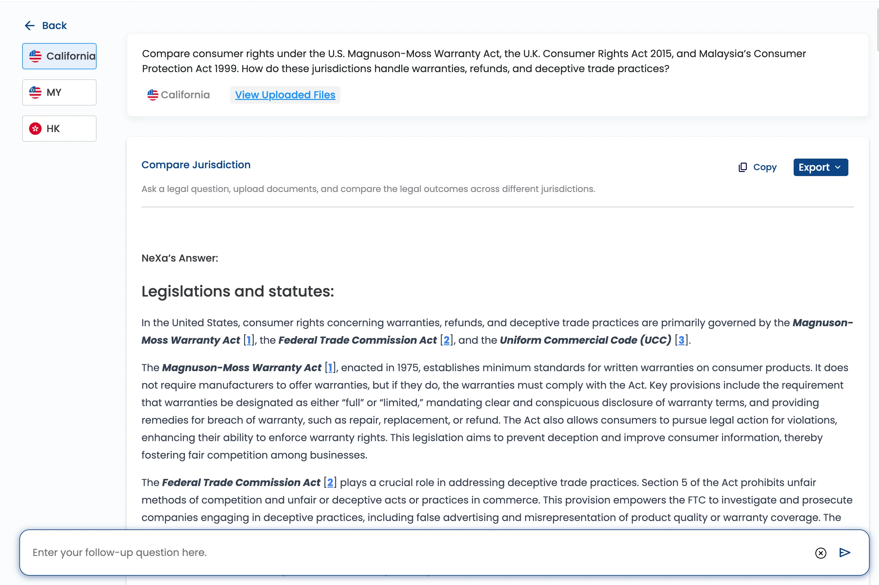 Compare Jurisdiction