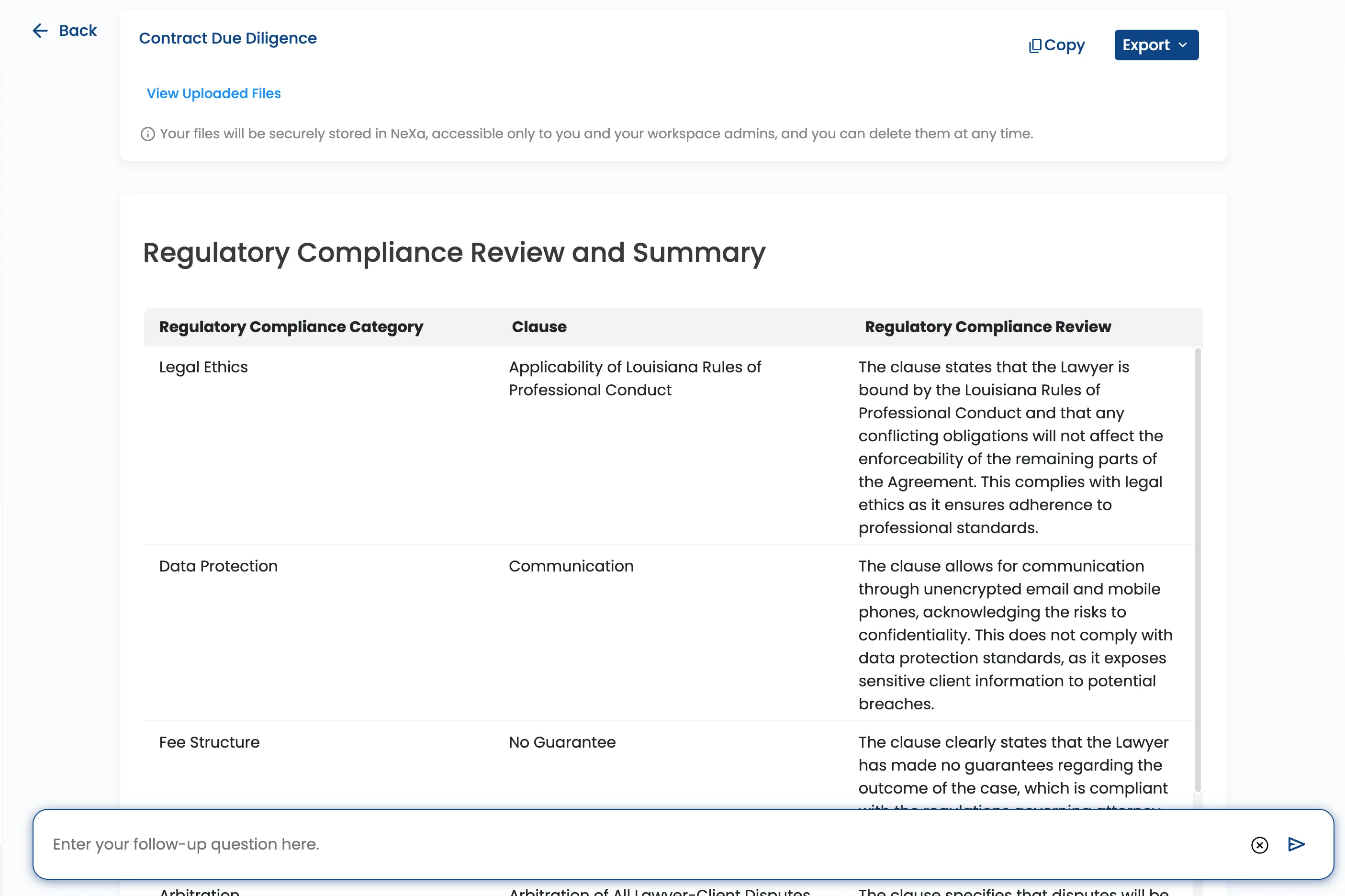 Contract Due Diligence